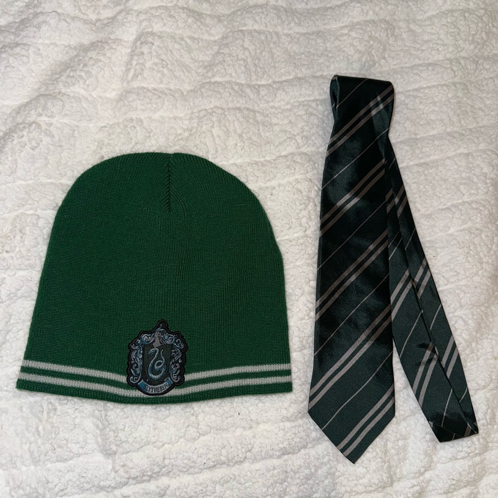 Harry Potter Slytherin Hat, Scarf and Tie
